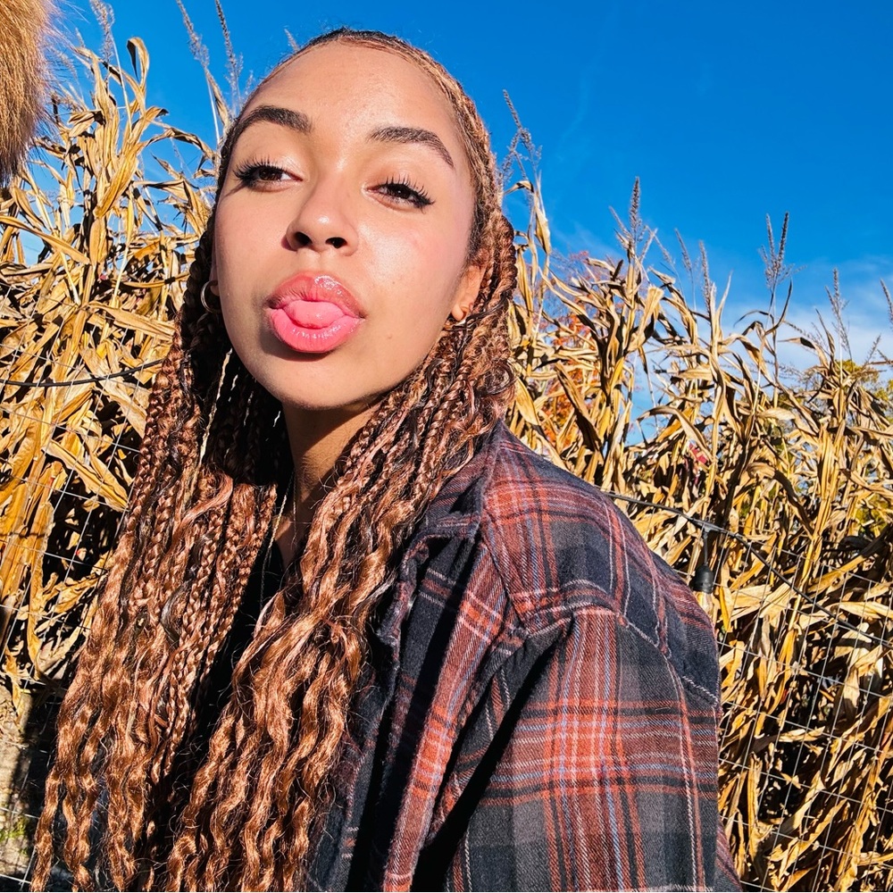 orange and black soft cute fall flannel.